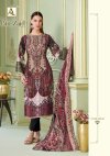 Zaid By Alok Cambric Cotton Printed Embroidery Dress Material 